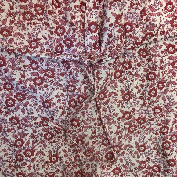 Faherty Adella Indian block print floral sleeveless jumpsuit size XS bohemian - Picture 9 of 14